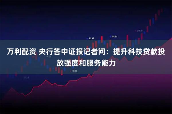 万利配资 央行答中证报记者问：提升科技贷款投放强度和服务能力